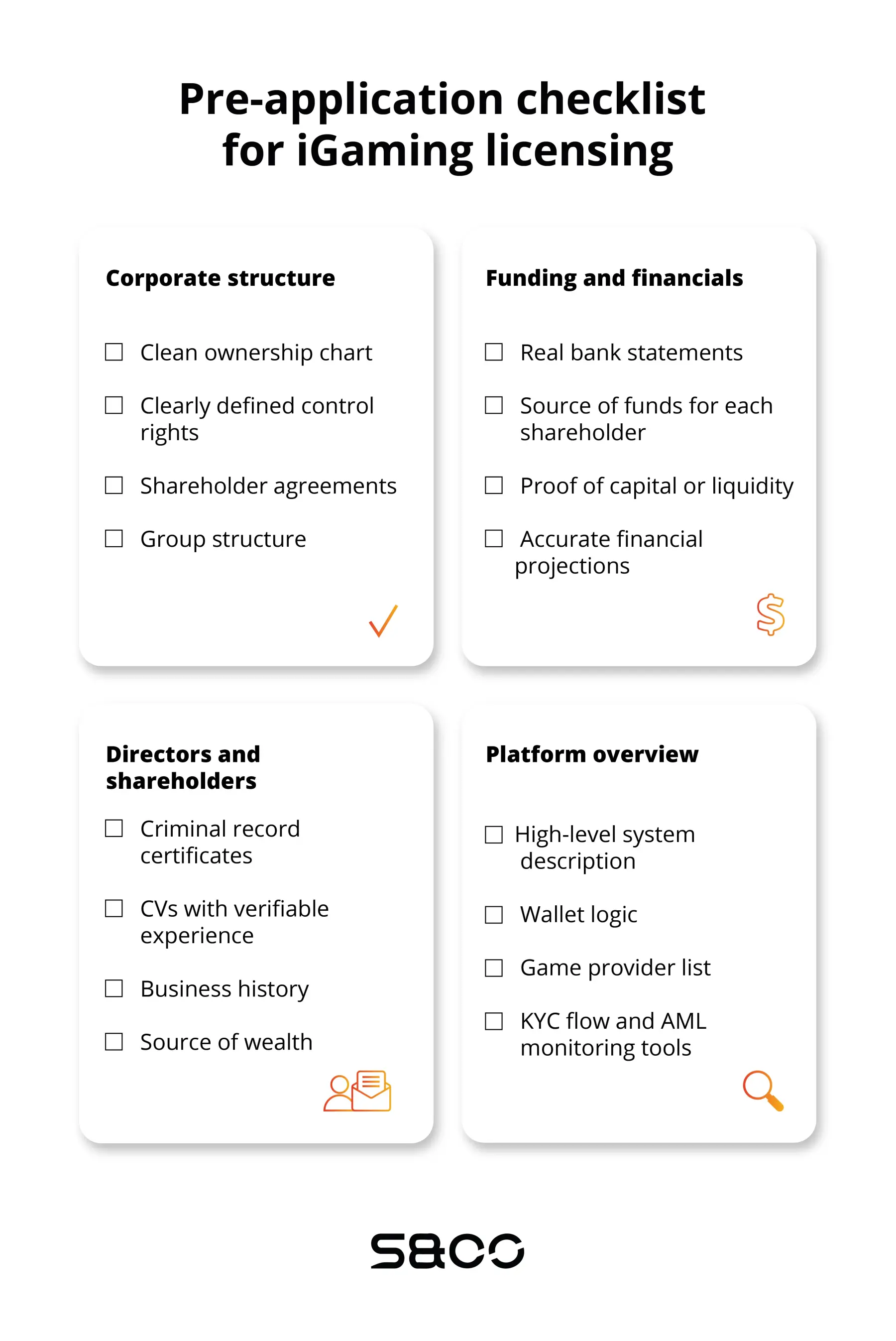 checklist: how to get a gambling license